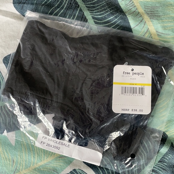 Free People Sierra Bandeau - Black Swiss Dot - Picture 5 of 5